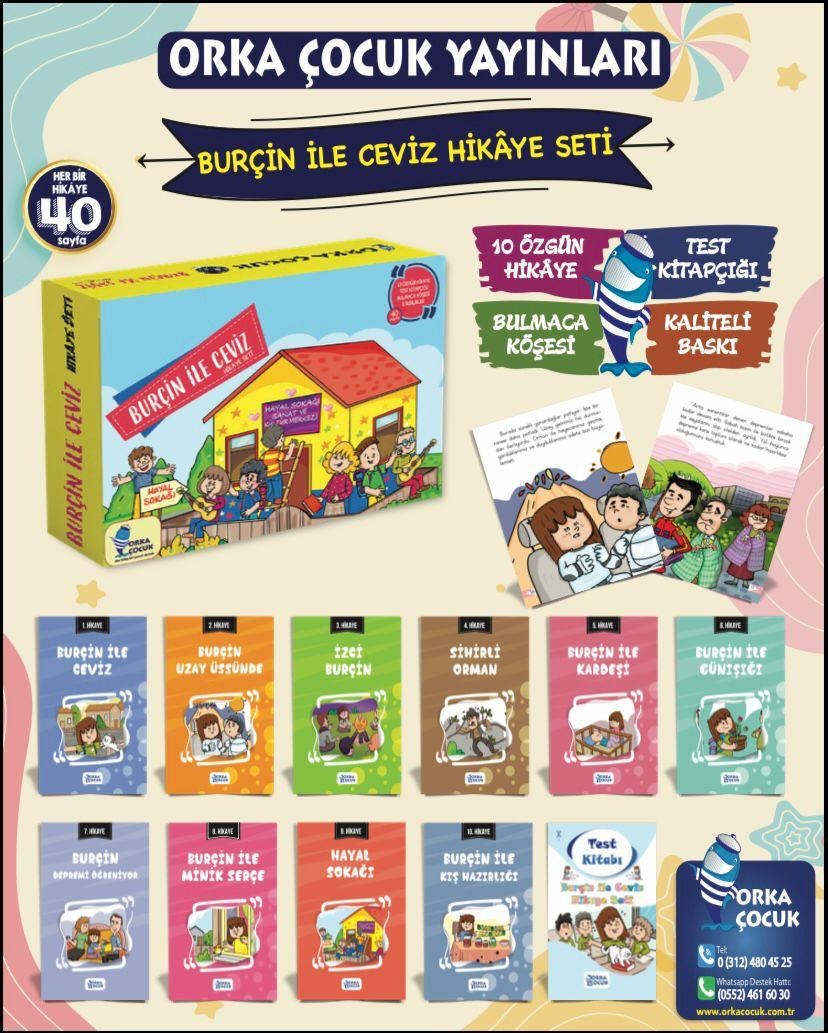 Burçin İle ceviz Hikaye Seti - 10 Kitap