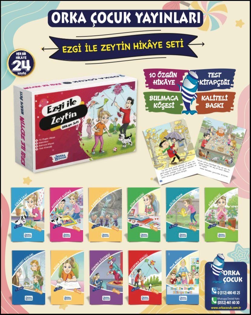 Ezgi İle Zeytin Hikaye Seti - 10 Kitap